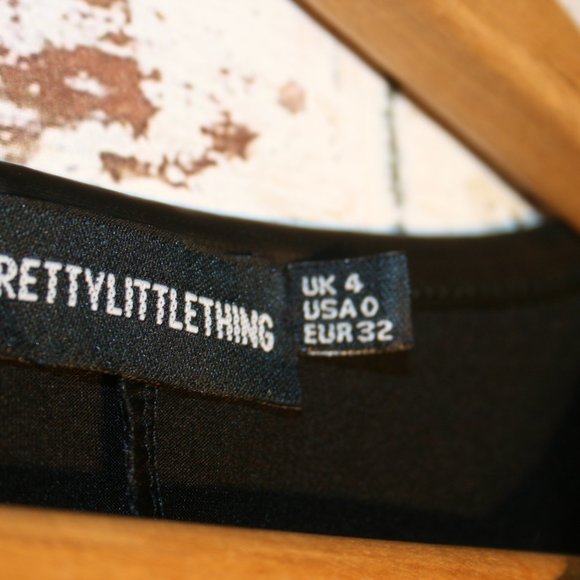 PrettyLittleThing Asymmetrical Faux Leather Tank - Picture 3 of 5